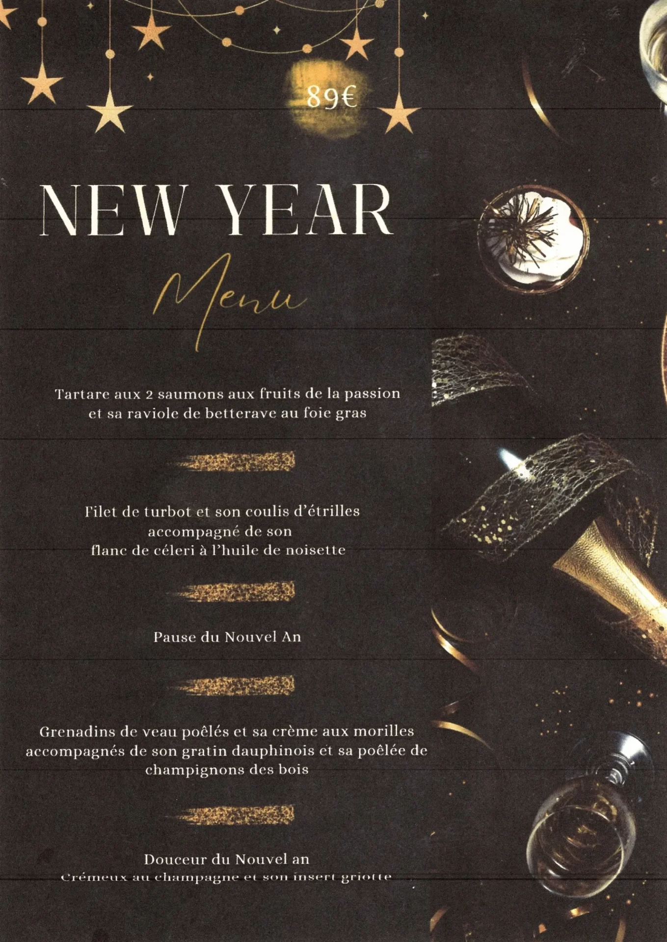 Le Querrien Restaurant De Fruits De Mer A Cancale Menu Saint Sylvestre 2025 1